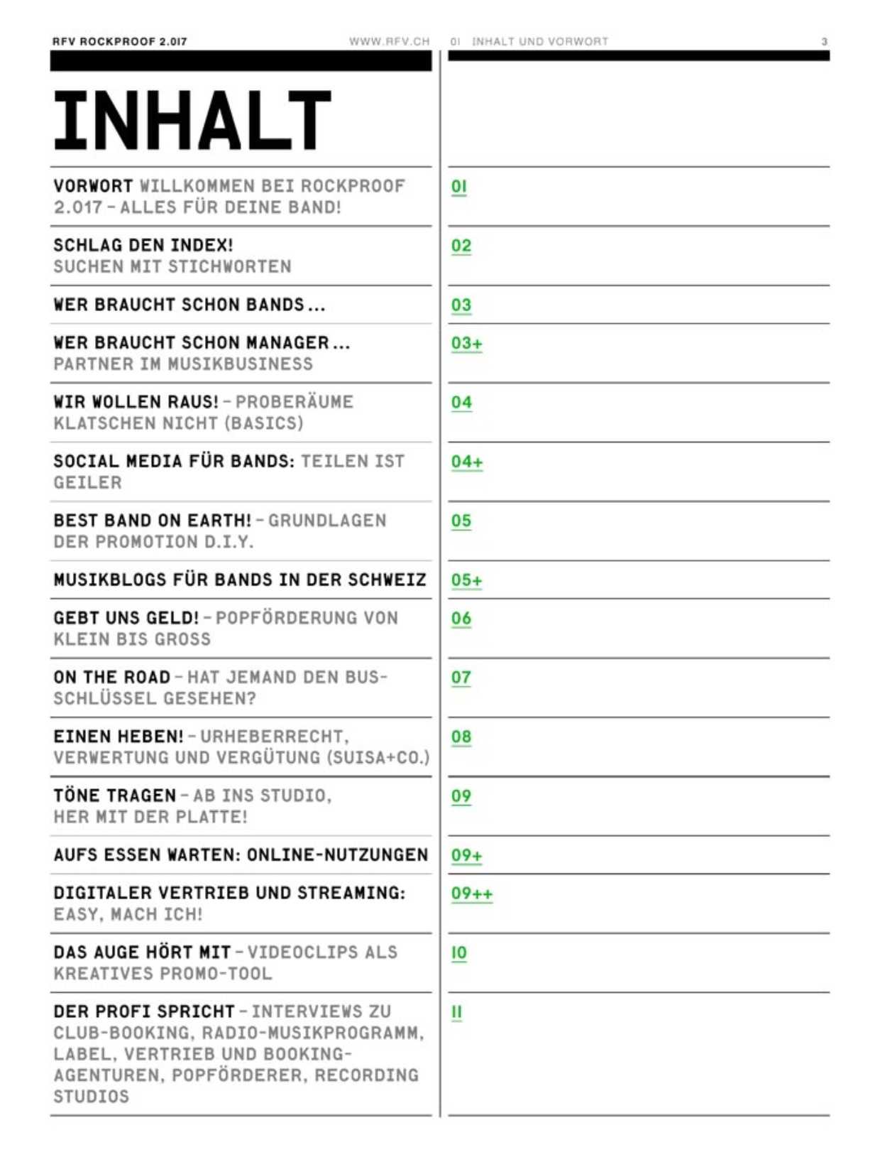 Rockproof 2.017 Inhaltsverzeichnis