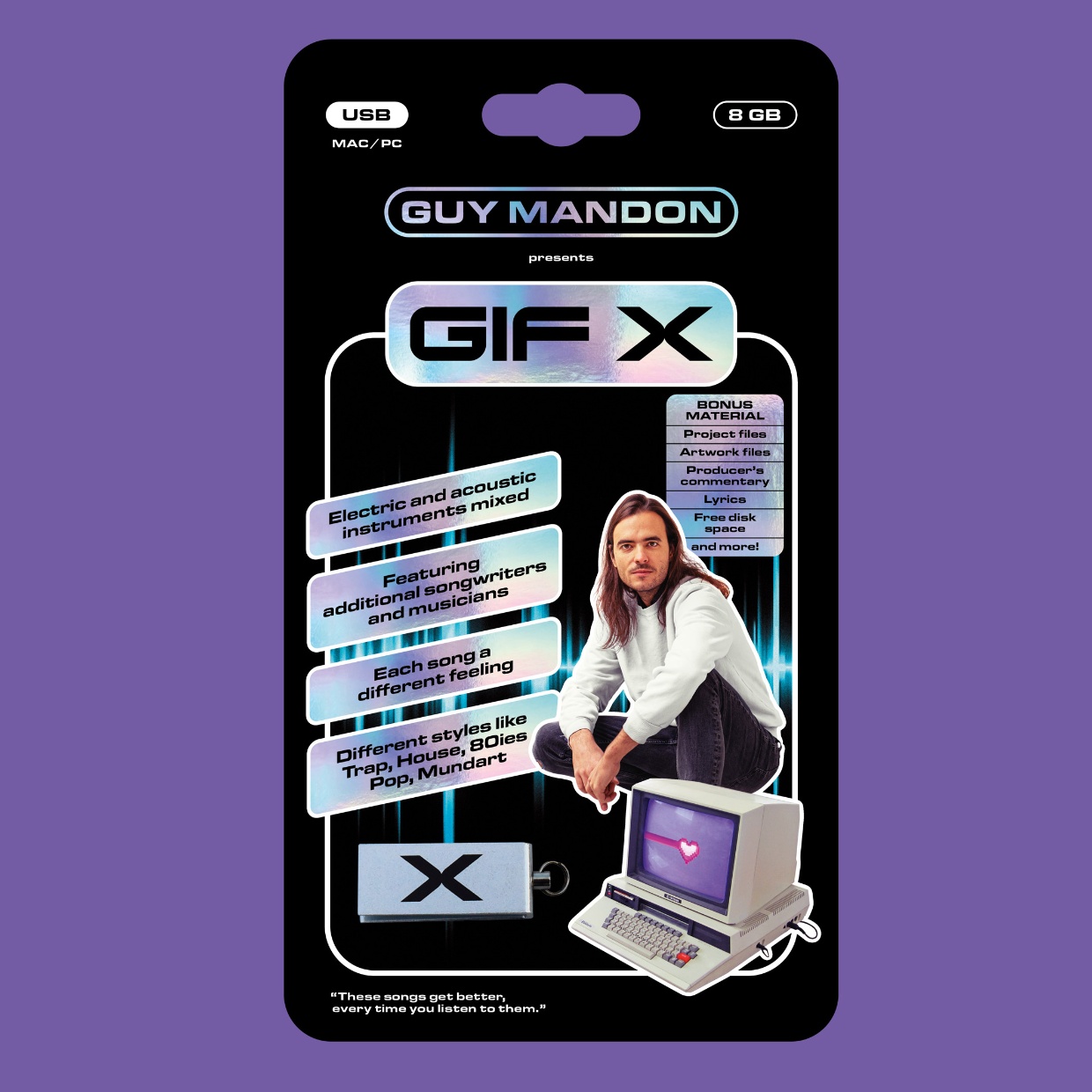 Guy Mandon – GIF X (Cover USB-Stick)