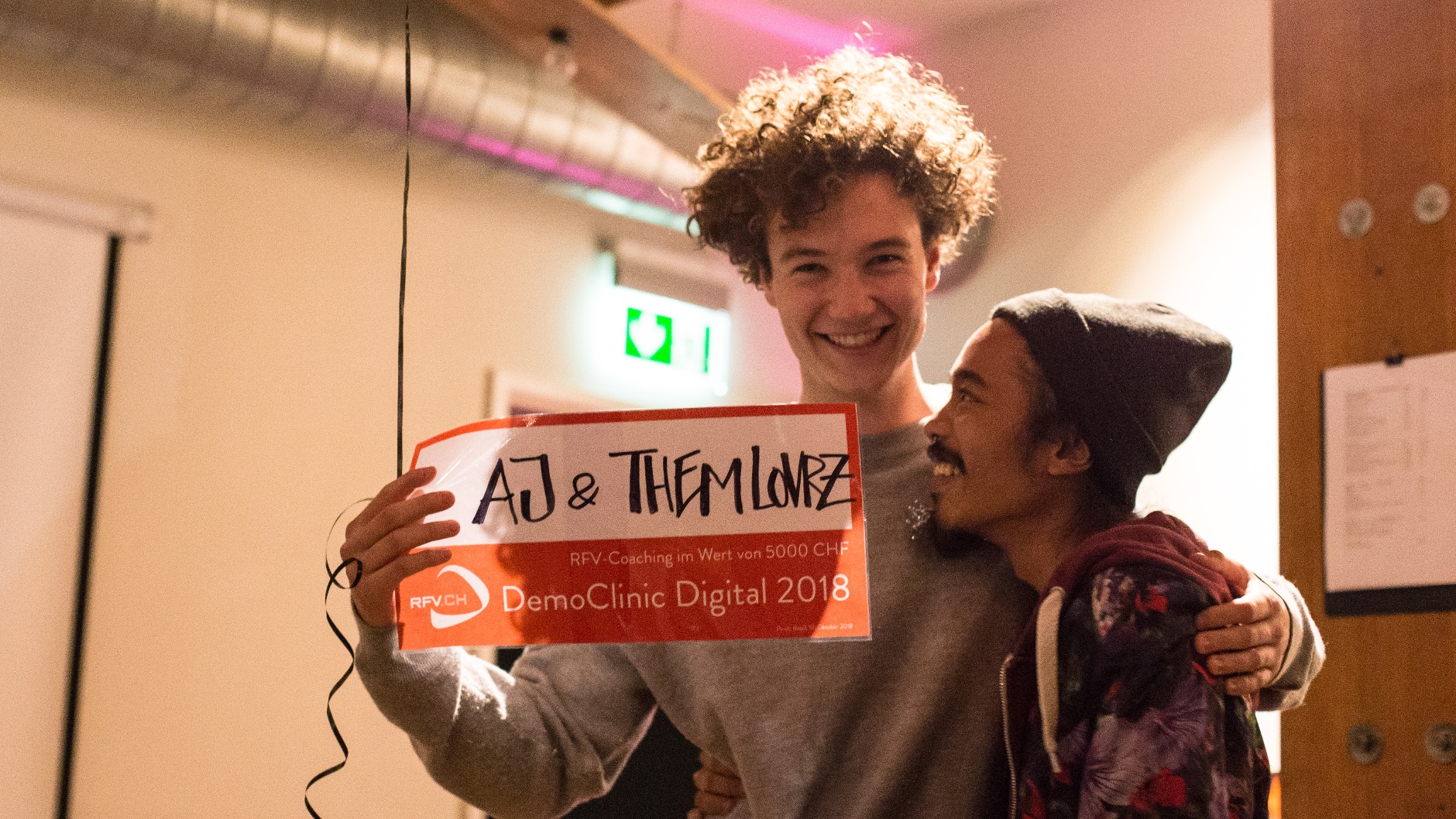 RFV-DemoClinc Digital 2018, Arbajo Jairus & Them Lovers, Gewinner Coaching © Anaïs Steiner