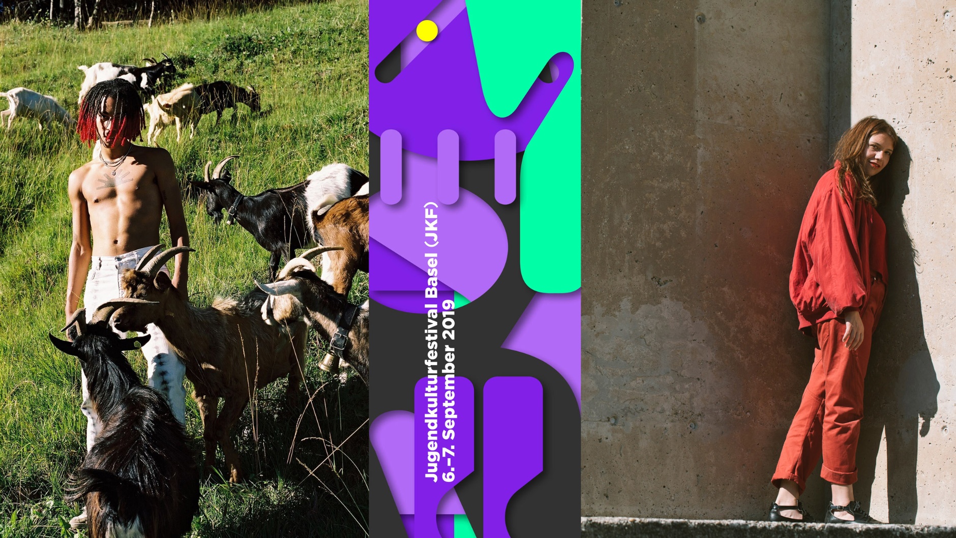 Jugendkulturfestival Basel (JKF) 2019: Naim (links) und Gina Eté © JKF