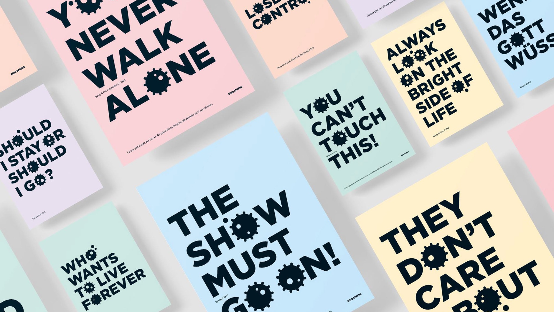 Mit Songtiteln gegen die Corona-Krise: Die Aktion von Büro Spreng für die Basler Bandszene © 2020 Büro Spreng