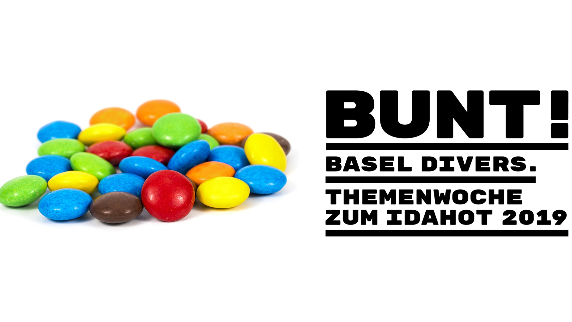 Bunt! Basel Divers. Themenwoche zum IDAHOT 2019 vom 11. bis 18. Mai 2019 